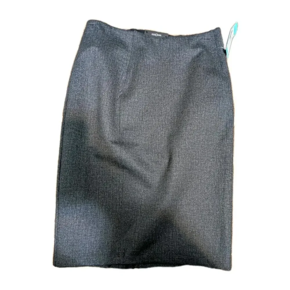 LIVERPOOL Skirt size 2‎ Grey Pencil Slim Fit Stretch Business